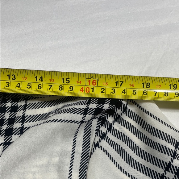 Maurices Black and Cream Plaid Button-Down Blouse - Picture 3 of 7